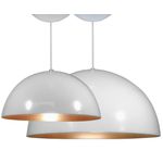 Pendente Alutron 12 Branco c/ Cobre UT7-7 - Utron