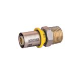 Conector Macho P/ Gás 16MM x 1/2 Prensar - Emmeti