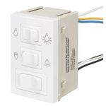 Sleek Branco Modulo Controle Ventilador 3 Velocidades 127V - Margirius