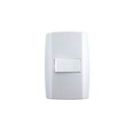 Ilumi Slim Conjunto 1 Interruptor Simples c/ Placa Branca