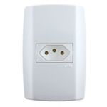 Ilumii Slim Conjunto 1 Tomada 2P+T 10A c/ Placa Branca