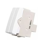 Sleek Branco Modulo Interruptor Duplo Paralelo - Margirius