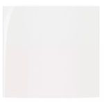 Sleek Branco Placa 4x4 Cega Sem Suporte - Margirius