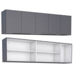 ARMARIO AEREO COZIMAX MAD CISNE 2,00M CINZA - COZIMAX