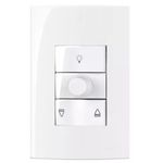 Sleek Branco Conjunto Controle Ventilador C/ Interruptor 127V - Margirius