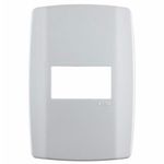 Ilumi Slim Placa 4X2 1P Horizontal c/ Suporte Branco
