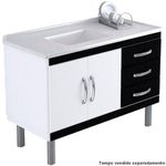 GABINETE COZ AJ RORATO MAD MUNIQUE 116,2CM TEXTURA PRETO