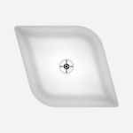 Cuba De Apoio Rubi Sofi Branco Brilhante 38x49x15cm - Badenza