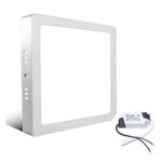 Painel Led Sobrepor Quadrado 18W Luz Neutra 4000K - Ourolux