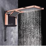 Ducha Lorenzetti Acqua Duo Ultra Preto Rose Gold