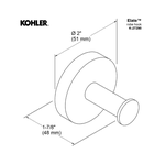 CABIDE ELATE 27290BR-CP - KOHLER