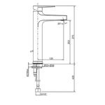 MISTURADOR MONOCOMANDO LAVAT MESA BICA ALTA TAUT BLACK MATTE - KOHLER