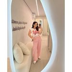 Calça Manu Listrado Rosa