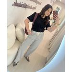 Calça Manu Listrado Preto