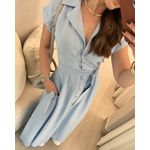 Chemise Lucia Azul Bebê