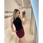 Short Saia Zara Cereja