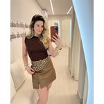 Saia Lia Cinto Boho Marrom