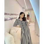 Vestido Ivone Preto/creme