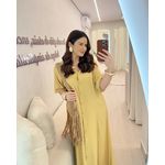 Vestido Ivone Ocre