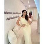 Vestido Solares Amarelo Manteiga