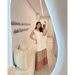 Vestido Valeria Nude/marrom/branco