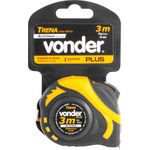 Trena curta de aço, autotrava, 3 m x 16 mm, VONDER Plus