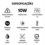 Lâmpada Led G9 10w Halopin 110v 220v Branco Frio 6500k