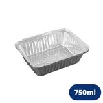 Bandeja Retangular de Alumínio 750ml D7 Wyda (10 unidades)