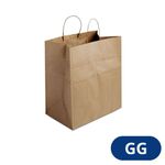 Sacola De Papel Kraft Gg Cromus 39x32x16cm (10 Unidades)
