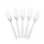 Garfo Descartável Master Branco Plastilânia - 1000 Unidades