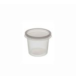 Pote Plástico Redondo Com Tampa 140ml Rioplastic - 25 Unidades