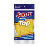 Luva Para Limpeza Amarela Grande Sanro - 1 Par