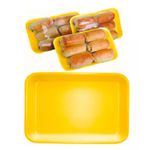 Bandeja Absorvente Funda de Isopor Amarela CF-03 Darnel - 400 unidades