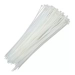 Abraçadeira Plástica Branca 10cm - 100 Unidades