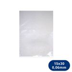 Saco Plástico Pebd 15x30cm Transparente Espessura 0,006mm (1kg)