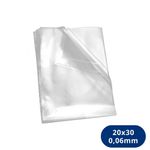 Saco Plástico Pebd 20x30cm Transparente Espessura 0,006mm (1kg)