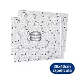 Papel Acoplado Para Lanche Com Película 30x40cm Pluma - 500 Unidades