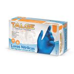 Luva Nitrílica Azul Grande Talge - 100 Unidades