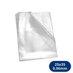 Saco Plástico Pebd 25x35cm Transparente Espessura 0,006mm (1kg)