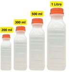 Garrafa Plástica Descartável 300ml - 100 Unidades