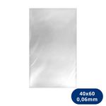 Saco Plástico Transparente BD 40x60 Espessura 0,06mm - (1Kg)