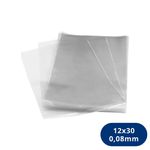 Saco Plástico Pebd 12x30cm Transparente Espessura 0,008mm (1kg)