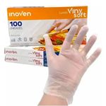Luva Descartável Tpe Soft Transparente Pequena Talge - 100 Unidades