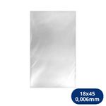 Saco Plástico Pebd 18x45cm Transparente Espessura 0,006mm (1kg)