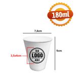 Copo Isopor 180ml Personalizado Copobras (1000 Unidades)