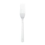 Garfo Descartável Reforçado Master Branco Cropac (50 Un.)