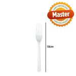 Garfo Descartável Reforçado Master Branco Cropac (50 Un.)