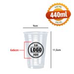 Copo Plástico Descartável Personalizado 400ml Altacoppo (1000 Unidades)