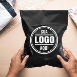 Envelope Plástico Para E-commerce Cinza 15x19cm Personalizado (500 Unidades) 