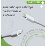 LANÇAMENTO: Cabo Type-c / Type-c - 1,5m - 60W - ENERGY 2U